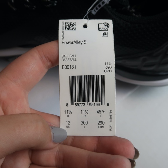 ADIDAS POWER ALLY 5 BASEBALL CLEATS {MENS 12} - Picture 9 of 10